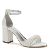 Funki Buys | Shoes | Women's Bridal Prom Sandals | Satin Pearl