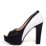 Funki Buys | Shoes | Women's Formal 2 Toned Block Heel Shoes