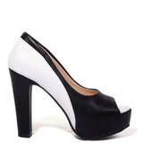 Funki Buys | Shoes | Women's Formal 2 Toned Block Heel Shoes