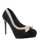 Funki Buys | Shoes | Women's Suede Bow Tie Platorm Heels