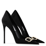 Funki Buys | Shoes | Women's Black Suede Buckled Stilettos