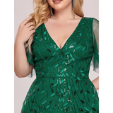 Funki Buys | Robes | Robe longue en dentelle à sequins pour femme