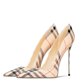 Funki Buys | Shoes | Women's Elegant Luxury Plaid High Stilettos