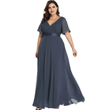 Funki Buys | Dresses | Women's Elegant Chiffon Evening Dress