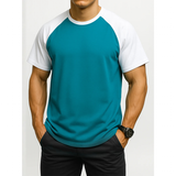 Funki Buys | Shirts | Men's Quick Dry Casual Two Toned T-Shirt