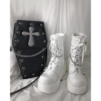 Funki Buys | Boots | Women's Gothic Combat Boots | Platform Wedges