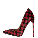 Funki Buys | Shoes | Women's Red Black Checkered Stilettos
