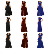 Funki Buys | Dresses | Women's Elegant Off Shoulder Long Dress | Slim