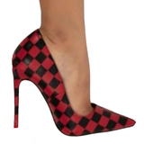 Funki Buys | Shoes | Women's Red Black Checkered Stilettos