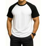 Funki Buys | Shirts | Men's Quick Dry Casual Two Toned T-Shirt