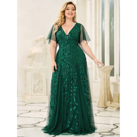 Funki Buys | Robes | Robe longue en dentelle à sequins pour femme
