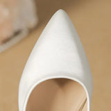 Funki Buys | Shoes | Women's Elegant Satin High Heel Pumps