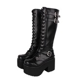 Funki Buys | Boots | Women's Punk Motorcycle  Platforms Boots