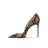 Funki Buys | Shoes | Women's Snake Skin Pattern High Stilettos