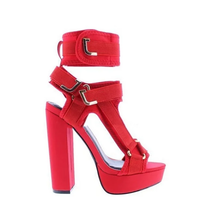 Funki Buys | Shoes | Women's Chunky Heel Strappy Sandals