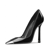 Funki Buys | Shoes | Women's Genuine Leather Metal Toe Heels