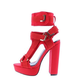 Funki Buys | Shoes | Women's Chunky Heel Strappy Sandals