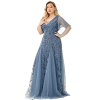 Funki Buys | Robes | Robe longue en dentelle à sequins pour femme