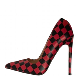 Funki Buys | Shoes | Women's Red Black Checkered Stilettos