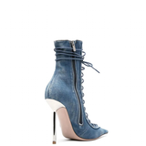 Funki Buys | Boots | Women's Stylish Lace Up Stiletto Boots