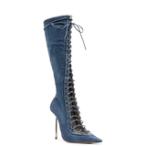 Funki Buys | Boots | Women's Stylish Lace Up Stiletto Boots