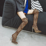 Funki Buys | Boots | Women's Faux Leather Leopard Print Boots