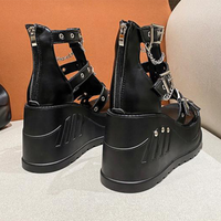 Funki Buys | Shoes | Women's Chain Buckle Platform Sandals | Wedges