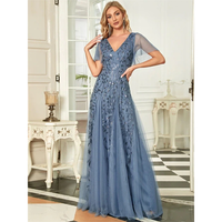 Funki Buys | Robes | Robe longue en dentelle à sequins pour femme