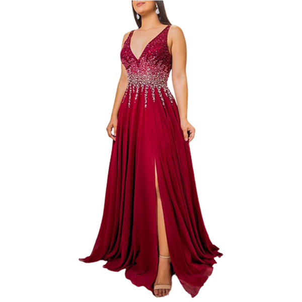 Funki Buys | Dresses | Women's Formal Chiffon Evening Dress