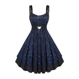 Funki Buys | Dresses | Women's Vintage Floral Lace Buckled Strap Dress