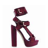 Funki Buys | Shoes | Women's Chunky Heel Strappy Sandals