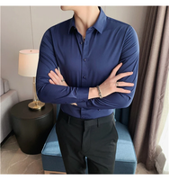 Funki Buys | Shirts | Men's Slim Fit British Style Dress Shirt 7XL