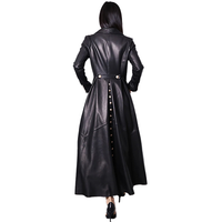 Funki Buys | Jackets | Women's Long Faux Leather Swing Coat