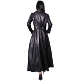Funki Buys | Jackets | Women's Long Faux Leather Swing Coat