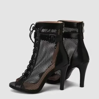 Funki Buys | Boots | Women's Mesh Lace Up Buckle Ankle Boots