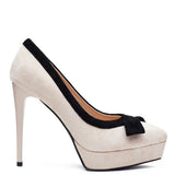 Funki Buys | Shoes | Women's Suede Bow Tie High Heel Stiletto