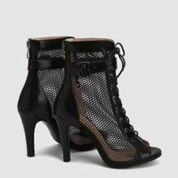 Funki Buys | Boots | Women's Mesh Lace Up Buckle Ankle Boots
