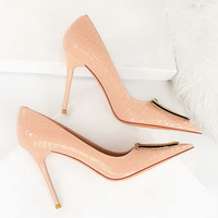 Funki Buys | Shoes | Women's Metal Buckle Pointed Toe Pumps