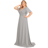 Funki Buys | Dresses | Women's Elegant Chiffon Evening Dress