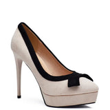Funki Buys | Shoes | Women's Suede Bow Tie High Heel Stiletto