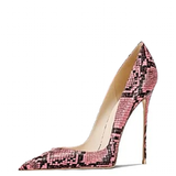 Funki Buys | Shoes | Women's Snake Skin Pattern High Stilettos