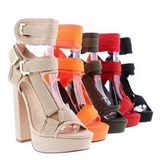 Funki Buys | Shoes | Women's Chunky Heel Strappy Sandals