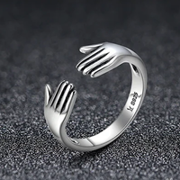 Funki Buys | Rings | Men's Women's 925 Sterling Silver Hug Ring