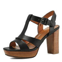 Funki Buys | Shoes | Women's Genuine Leather Chunky Platform Sandals