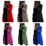 Funki Buys | Jackets | Women's Wool Blend Stand Collar Coat