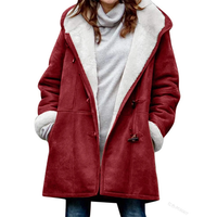 Funki Buys | Jacket | Women's Thick Fleece Hooded Long Coat