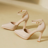 Funki Buys | Shoes | Women's Patent Leather Pointed Toe heels