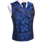 Funki Buys | Vests | Men's 4 Pcs Formal Floral Tie Vest Set