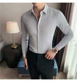 Funki Buys | Shirts | Men's Slim Fit British Style Dress Shirt 7XL