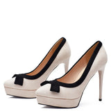 Funki Buys | Shoes | Women's Suede Bow Tie High Heel Stiletto